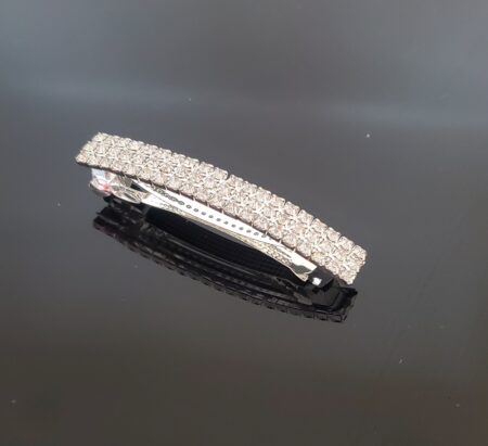 AY0019 3″ 3-Row Rhinestone Barrette