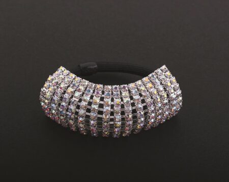 AY0062-1 AB Rhinestone Stretch Ponytail Holder – FH2 Competition Jewelry Collection TM