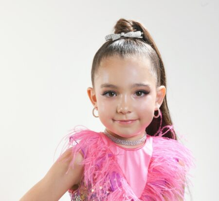 AZ0005-1            Three Row Crystal Stretch Choker (Child) – FH2 Children Jewelry Collection TM