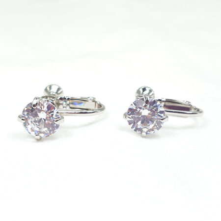 AZ0016-1 8mm Stud CZ Earrings (Clip-ons) – FH2 Children Jewelry Collection TM