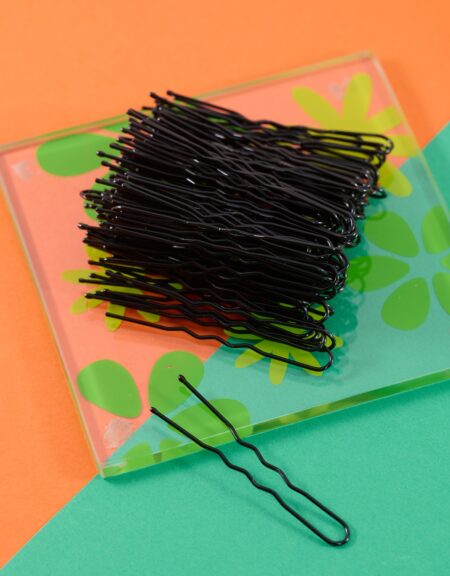 AZ0029-Black-(2) 2″ Black Hair Pin