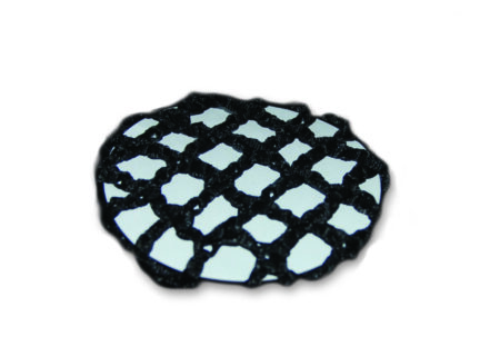 AZ0031-1-black Black Crochet Bun Cover (Child)