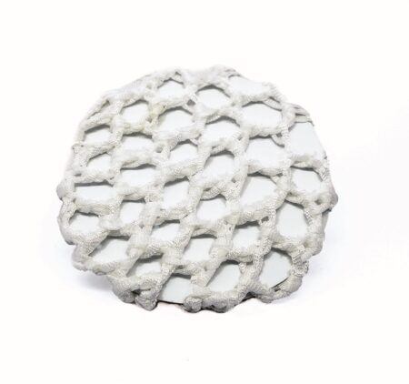 AZ0031-White White Crochet Bun Cover (Adult)