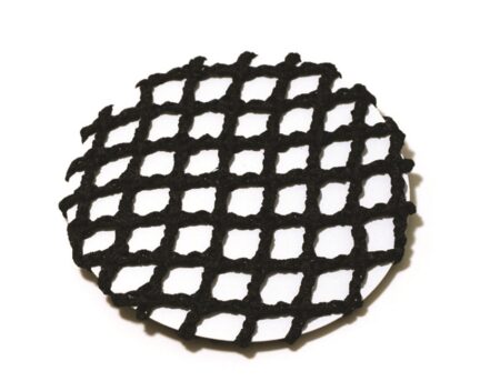AZ0031-Black Black Crochet Bun Cover (Adult)