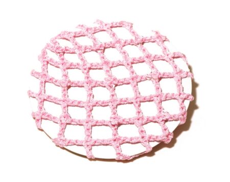 AZ0031-Pink Pink Crochet Bun Cover (Adult)