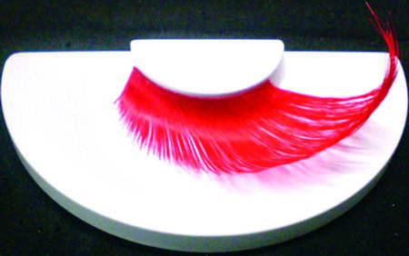 AZ0172 Bright Red Feather Lashes
