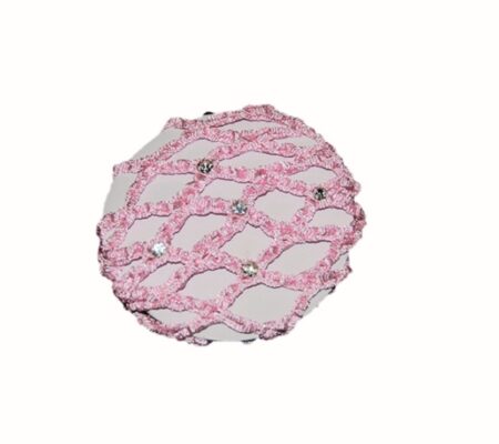 BC0030 Jeweled Pink Bun Cover (Child)