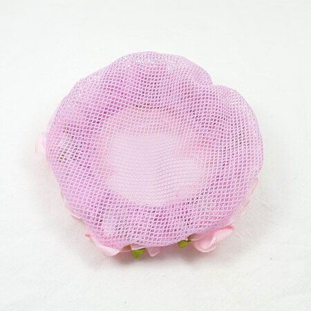 BC0041 Pink Bun Cover with Rose