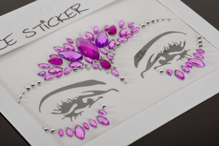 FJS004 Face Jewel Sticker Purple