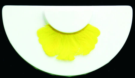 FL0090 Bright Yellow Feather Lashes