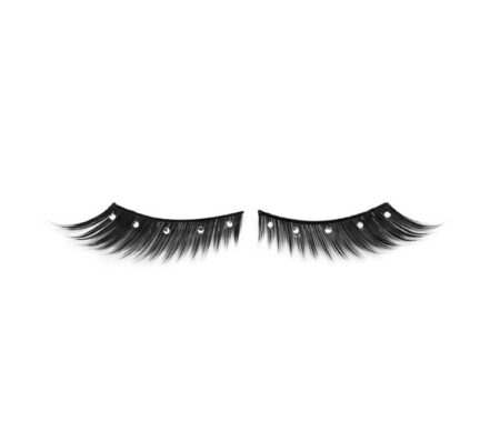 M44 Full-Volume Angled Lashes with 5 Clear Rhinestones