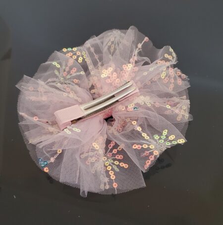 HC0005 Pastel Hair Bow with Sequins – Pink