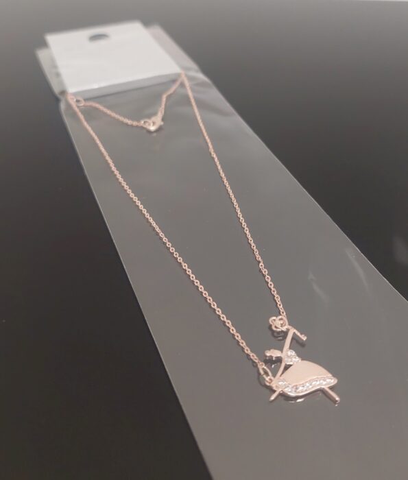 Rose Gold Ballerina Necklace