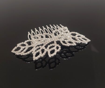 CO0309  4″ x 2.5″ Rhinestone Hair Comb