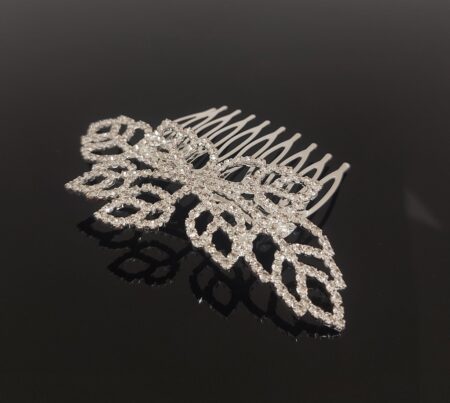 CO0309  4″ x 2.5″ Rhinestone Hair Comb