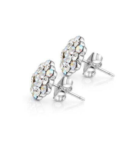 AZ0014-3 Child Size AB Cluster Earrings — Pierced Style