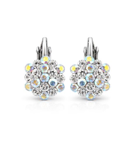 AZ0014-4 Child Size AB Cluster Earrings — Clip-On Style