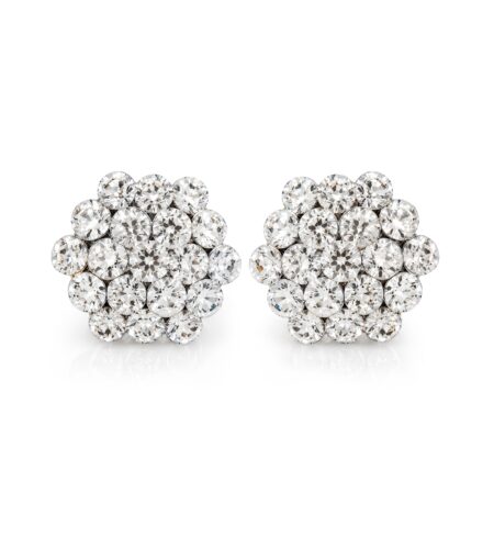 AZ0015-3 Child Size Crystal Cluster Earrings — Pierced Style
