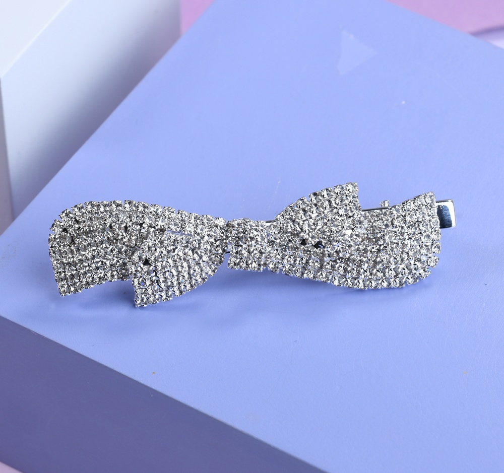 BA0201 – Rhinestone Bow Barrette