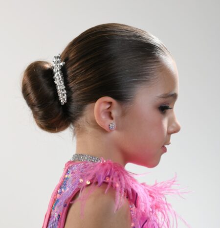 BA0202 – Rhinestone Leaf Barrette