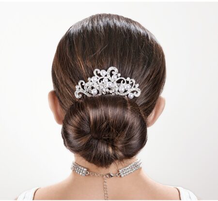 CO0401 – Rhinestone Hair Comb with Pearls